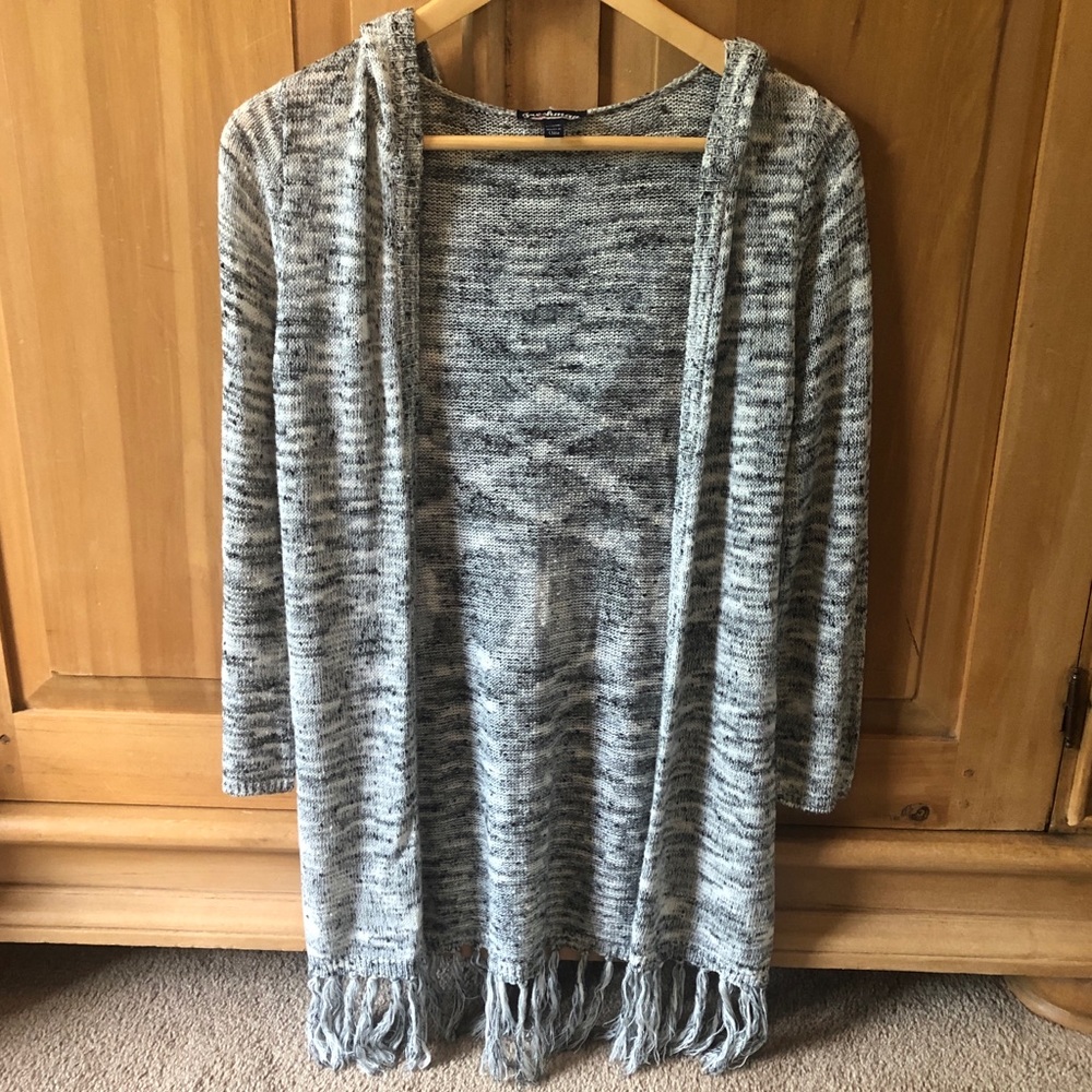 Freshman Heather Gray Girls Cardigan Size L